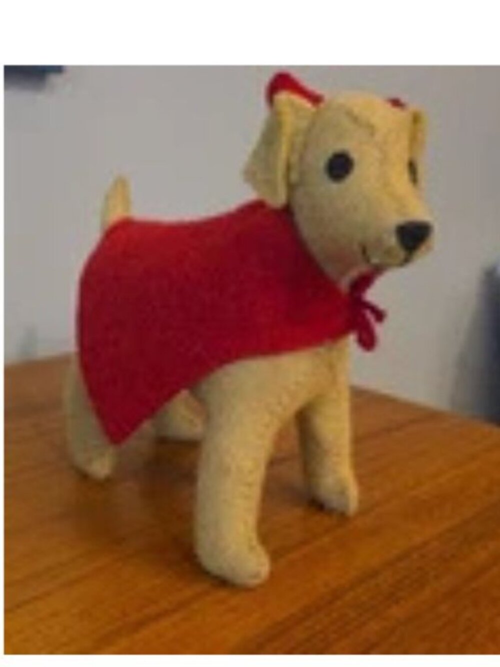 NWT HALLOWEEN WOOL FELT DEVIL DOG  9" X 8"